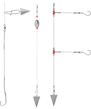 Pyramid Sinkers Fishing Weights | Saltwater Surf Fishing Gear Tackle | 1oz-8oz | 4 Pack - Buy Online on GoSupps.com