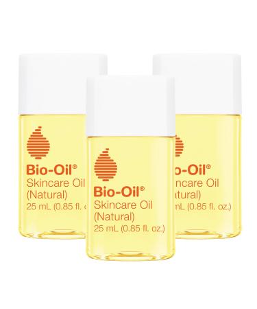 Bio-Oil Natural Skincare Oil Serum Face and Body Moisturizer with Chamomile Rosehip and Lavender Oil for Scars Stretch Marks Sensitive Skin All Skin Types 0.85 Oz Pack of 3 0.85 Fl Oz (Pack of 3)