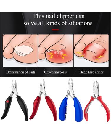 PSGS Toenail Ingrown Nail Art Cuticle Nipper Clipper Edge Cutter Manicure Paronychia Dead Skin Remover Trimming Nail Clipper Pedicure (Color : 822-3 Blue) Black blue - Buy Online on GoSupps.com