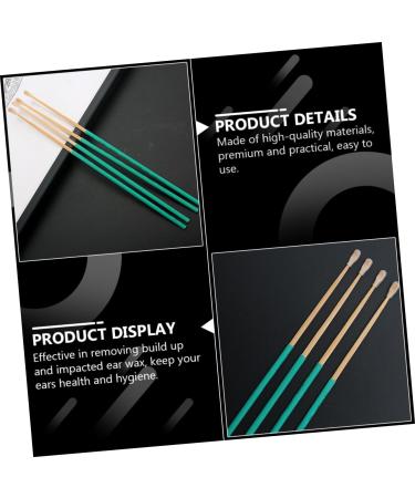 Anneome 10 Pieces Bamboo Ear Spoon with Nonslip Cover Durable Ear Cleaning Sticks for Ear Wax Removal Massage Suitable for Daily Use as Gift - Buy Online on GoSupps.com