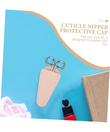 4pcs Manicure Scissors Protective Case Tool Scissors Cover Dead Skin Scissors Soft Pu Leather - Buy Online on GoSupps.com