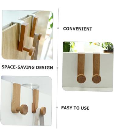 STOBAZA Back Hooks Handbag Over Umbrella Rustic Door Clothing Key Towel Hat Wood Cupboards Coats Punch Home - Buy Online on GoSupps.com