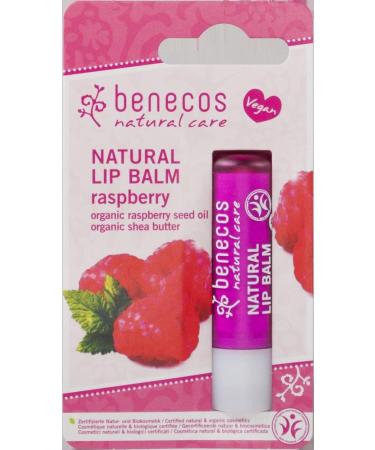 Organic lip balm 4.5g Benecos PACK OF 2 (Raspberry)