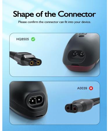 Phillips Norelco HQ8505 Series Trimmer Charger Cord - Compatible Power Supply - Buy Online on GoSupps.com