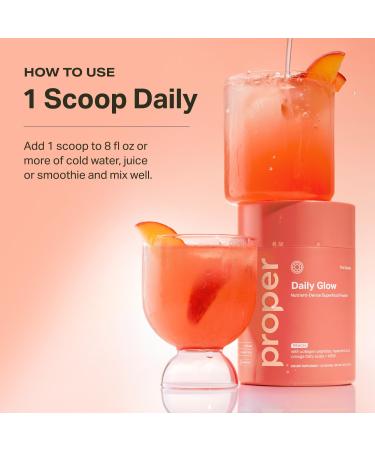 Proper The Corals Daily Glow Beauty Blend - Nutrient Dense Superfood Powder with Collagen Peptides Hyaluronic Acid Powder Vitamin C and MSM. Hair Skin Nail Vitamin Supplement for Women & Men - Buy Online on GoSupps.com