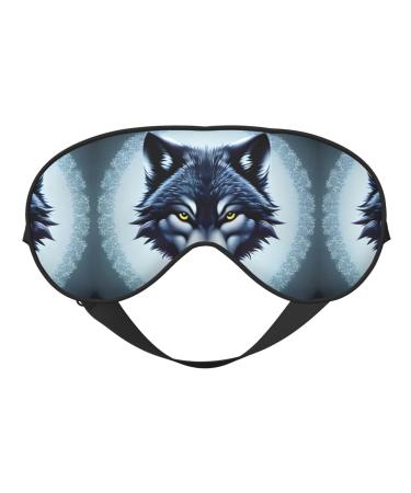 Fierce Wolf Head Eye mask Soft Elastic and Adjustable Nighttime Comfort Sleeping mask Suitable for Both Men and Women