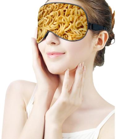 Realistic Instant Noodles Ramen Sleep Mask | Funny Eye Cover for Sleeping | Adjustable Strap | Blocks Light | Perfect for Night Travel and Nap | Men Women - Buy Online on GoSupps.com