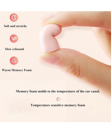 Sleep Earplugs - Memory Foam & Soft Silicone for Ultimate Comfort | Reusable Noise Cancelling | Pink 4pcs with Organizer - Buy Online on GoSupps.com