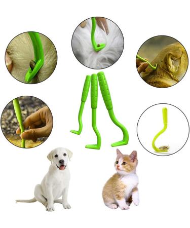Musonic 3Pcs Tick Remover for Dog Cat Pet Animal Painlessly Tick Tool (Green) - Buy Online on GoSupps.com