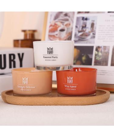 Buy KAV Dancing Rain Premium Scented Candle - 3 oz Soy Wax Aromatherapy with Embedded Stone | Perfect Home D cor Gift for Men & Women - Buy Online on GoSupps.com