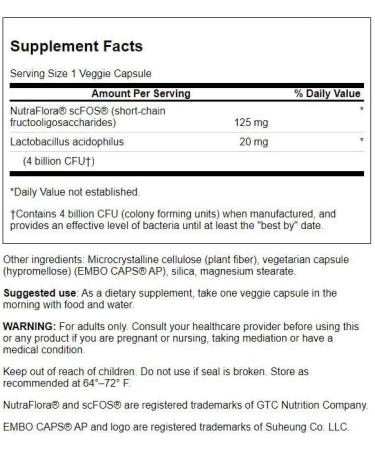 Swanson Prolacto Acidophilus 4 Billion CFU 60 Veg Capsules - Probiotics for Gut Health - Buy Online on GoSupps.com
