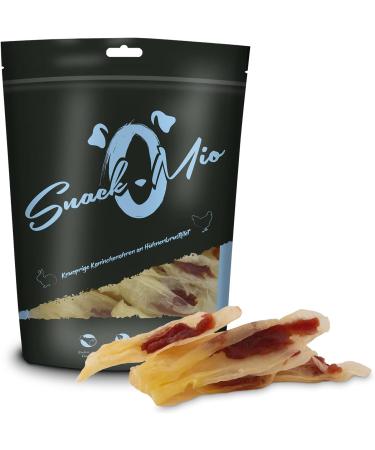 Buy Snackomio Premium Dog Snack - Crispy Rabbit Ears on Chicken Breast Fillet Grain-Free 70g Pack - Healthy Treats for Your Dog - Buy Online on GoSupps.com