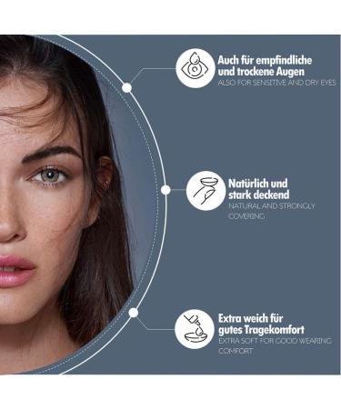 Anesthesia Colored Contact Lenses Lima - Bright Yellow-Green Monthly Lenses for Dark Eyes | Strong Coverage -0.00 Diopter 6-Month Use - Buy Online on GoSupps.com