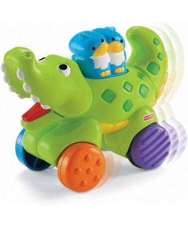 Fisher Toys Amazing Animals Press and Go Gator | Fun Infant Toy for Toddlers 6-36 Months - International Shipping Available - Buy Online on GoSupps.com