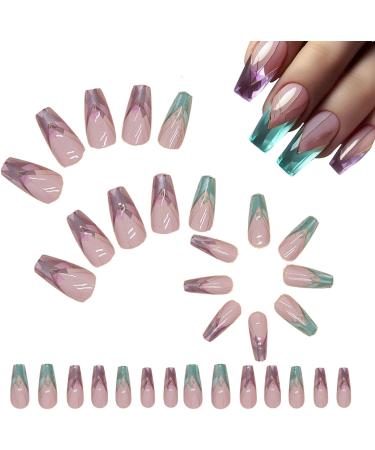 False Nails Set | Colorful Press on False Nails - Cute User Friendly Fake Nails Supplies for Holiday Dates Birthday Parties - Buy Online on GoSupps.com