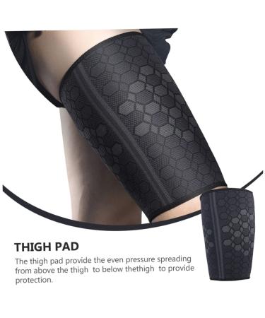 SUPVOX Thigh Protector Support for Basketball - Nylon 22.3x18cm Black - International Shipping Available - Buy Online on GoSupps.com