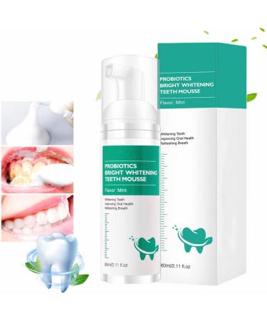 Probiotics Bright Whitening Teeth Mousse Herbal Brightening Oral Repair Mousse Lenaro Teeth Mousse Lenaro Oral Repair Mousse Teeth Whitening Mouthwash Teeth Whitening Foam Toothpaste (1PCS)