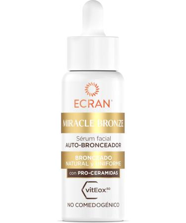  Ecran ECRAN Miracle Bronze Self-Tanning Face Lotion with Pro-Ceramides for a Natural Even and Gradual Tan Without the Sun. Lightweight Non-Drying Non-Greasy Texture. Lasts 4 Days. 50ml - Buy Online on GoSupps.com