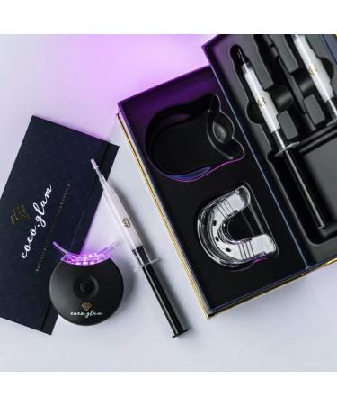 Coco Glam Tooth Whitening Set - Pink Teeth Whitening Kit with Activated Carbon & Coconut Powder for Healthy White Teeth - Effective Tooth Bleaching System - Buy Online on GoSupps.com