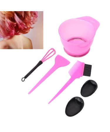 Professional Hair Dyeing Kit with Brush Mixing Bowl & Ear Covers - Portable Salon Tools (Pink) - Buy Online on GoSupps.com