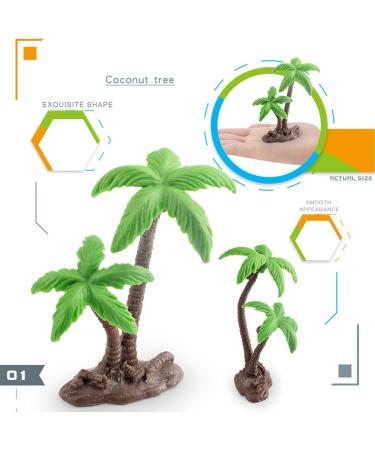 Palm Tree Decorations Tropical Coconut Palm Tree Model Mini Palm Leaves Building Model Tree Cake Topper Architecture Tree Artificial Coconut Palm Tree (A) - Buy Online on GoSupps.com