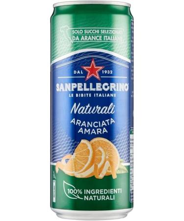 Italian Gourmet E.R. SanPellegrino Aranciata Amara Lemonade Orange 'Bitteroange' 330 ml + Italian Gourmet Pulp 400 g - Buy Online on GoSupps.com