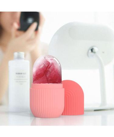 Ice Roller for Face and Eyes Gua Sha Massage Face Roller Ice Mould Reusable Facial Beauty Ice Roller Skin Care Tools for Brighten Skin Eye Puffiness Treatment (Pink) - Buy Online on GoSupps.com