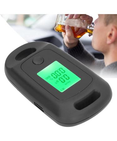 Rechargeable Alcohol Tester Three Color Indication Portable Breathalyzer with Hanging Hole Design USB Charging for Personal Use (Black) - Buy Online on GoSupps.com
