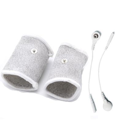 E-stim Adjustable Fabric Silver Thread Conductive Loop Accessories for Tens Stim Finger Massager Accessories
