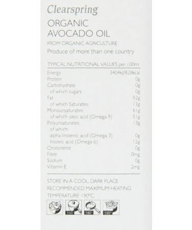 Clearspring Organic Avocado Oil - Buy Online on GoSupps.com