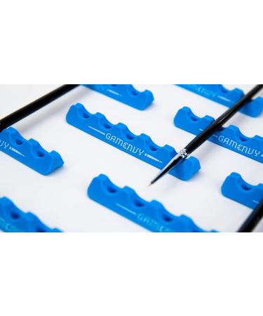 Game Envy Art Brush and Hobby Tool Holder 6-Slot - Soft Rubber Stays Put - 2-Pack (Black/Blue) - Buy Online on GoSupps.com