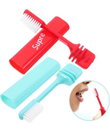 2 STK Collapsible Travel Toothbrush & Hanging Hooks for Kids | Portable Brass Cleaning Agents & Foldable Detergent for Camping - Buy Online on GoSupps.com