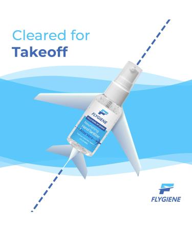 FLYGIENE 2oz Hand Sanitizer (1 Pack) Made in USA | 70% Alcohol + Aloe | TSA Approved Travel Bottles - Buy Online on GoSupps.com