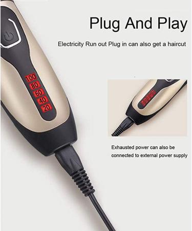 Hair Clippers for Men Professional Cordless Hair Trimmer Waterproof Rechargeable LED Display Beard Trimmer Hair Cutting Kit with Charging Dock - Buy Online on GoSupps.com