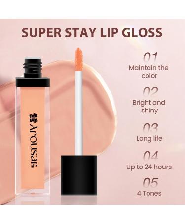 Hydrating Lip Gloss #5 SILK - High Shine Plumper Lips Natural Finish Long Lasting Moisture - Shop Internationally - Buy Online on GoSupps.com