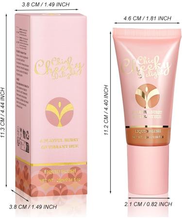 Velvet Liquid Blush | Gentle and Long-Lasting Liquid Velvet Blush - Portable Blush Stick with Cushion Applicator for Home Gathering Dating Working Traveling 01 - Buy Online on GoSupps.com