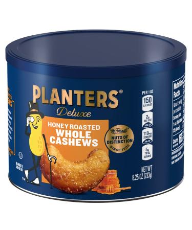 Planters Honey Roasted Whole Cashews - 8.25oz Canister | Sweet & Crunchy Snack - Buy Online on GoSupps.com