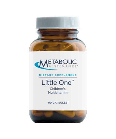 Metabolic Maintenance Little One - Children's Multivitamin with Iron, Kids 6-12 yrs - Active B Vitamins, Minerals + Vitamin D for Immune + Bone Health (90 Small Sized Capsules)