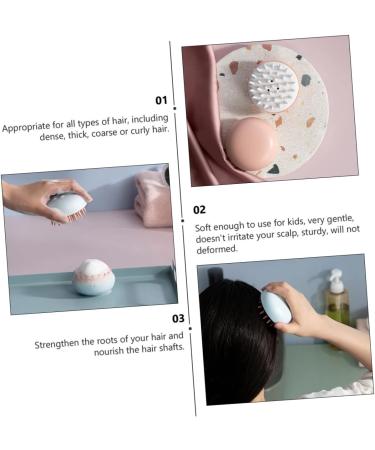 minkissy 3Pcs Shampoo Brush Adjustable Head Massage Brush For Healthy Scalp Care Suitable Hair Types Durable TPU Material For Mother - Buy Online on GoSupps.com