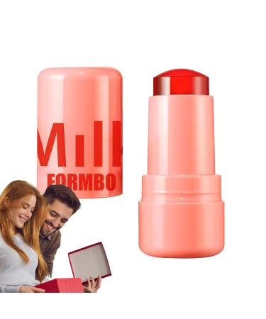 Milk Jelly Blush | Milk Makeup Cooling Tint for Eyes Lips & Cheeks | Long-Lasting Natural Blush Stick 02 Spritz Coral (1 ml) - Multi-Use Makeup - Buy Online on GoSupps.com