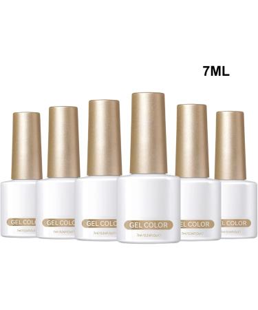 Hand Health Care for Glitter Nail Polish Kit for 6 Colorful LED Colors Dipped on 7ml Glossy Finish Long Lasting Sparkling Polycone - Buy Online on GoSupps.com