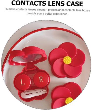 Healeved Colored Contact Lenses Holder Set - Portable Lens Container & Case for Cosmetic Lenses - Buy Online on GoSupps.com