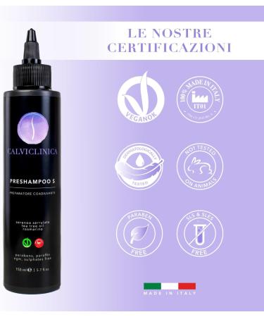  CALVICLINICA Anti-hair loss shampoo for women and men. Pre-shampoo S. Natural trichological disinfectant. Anti-itch. Active for reproduction. Prevention of alopecia. Remedy for seborrheic dermatitis. - Buy Online on GoSupps.com