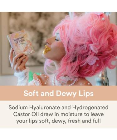 Camille Beckman Nourishing Collagen & Carob Lip Masks Moisture-Locking Formula with Hyaluronic Acid Set of 3 Treatments - Buy Online on GoSupps.com