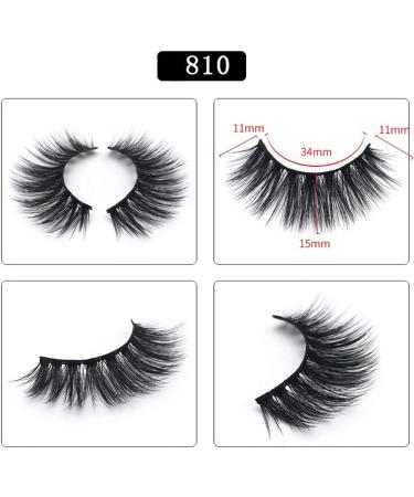 5 Pairs 3D False Eyelashes Faux Mink Fake Eyelashes Handmade Thick Nature Fluffy Long Lashes Reusable for Makeup - Buy Online on GoSupps.com