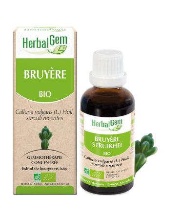 Herbalgemm - Macerate Mother - Organic Heather - Nutritional Supplement Gemmotherapy Concentrated - Fresh Bud Extract - For Urinary Tract - Vegan - 30 ml