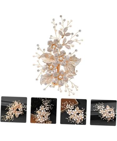 FRCOLOR Flower Leaf Hairpin Hair Accessory for Women Bobby Pin Hair Clips Womens Barrettes for Hair Bobby Clip Hair Cutting Guide Tool Crystal Headpiece Rhinestone Headgear Miss To Weave - Buy Online on GoSupps.com