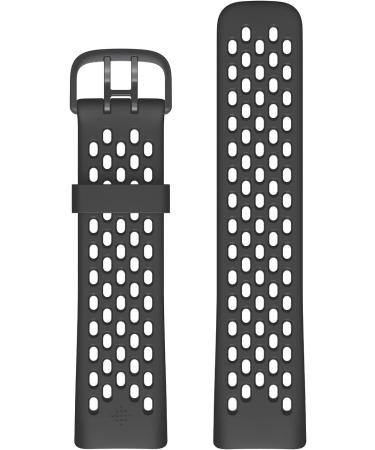 Fitbit Charge 5 Sport Accessory Band - Black, Large | Official Product - Buy Online on GoSupps.com