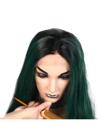 Wig Women Long Hair Green Cosplay Wavy Long Brazilian Women Synthetic Curly Hair 70s 50s 80s 60s