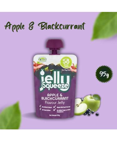 JellySqueeze Jelly Pick N Mix - Choose From 2+ Flavours | Apple & Blackcurrant Strawberry Orange | Foods Gift Set for Jelly Lovers Pack of 2(Each Box Contain 16 Pouch) x 95g - Buy Online on GoSupps.com